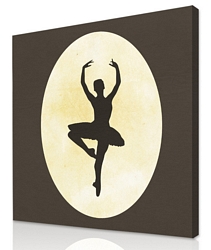 Vintage Silhouette- Ballerina Design